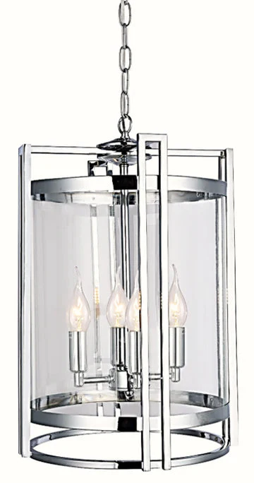 Davis 3/4/6/ 8Lt Ceiling Light- Chrome/ Antique Brass Finish - Image 8