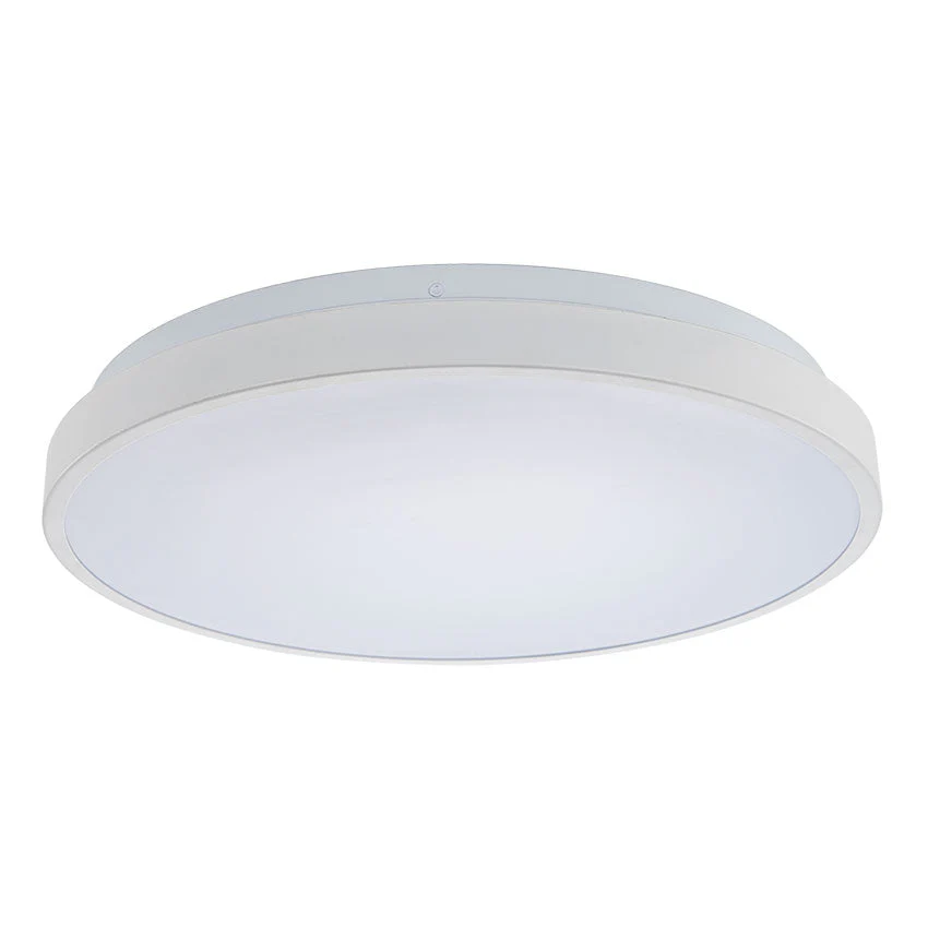 LED Bathroom Flush Ceiling Light IP44 - Black/White/Gold