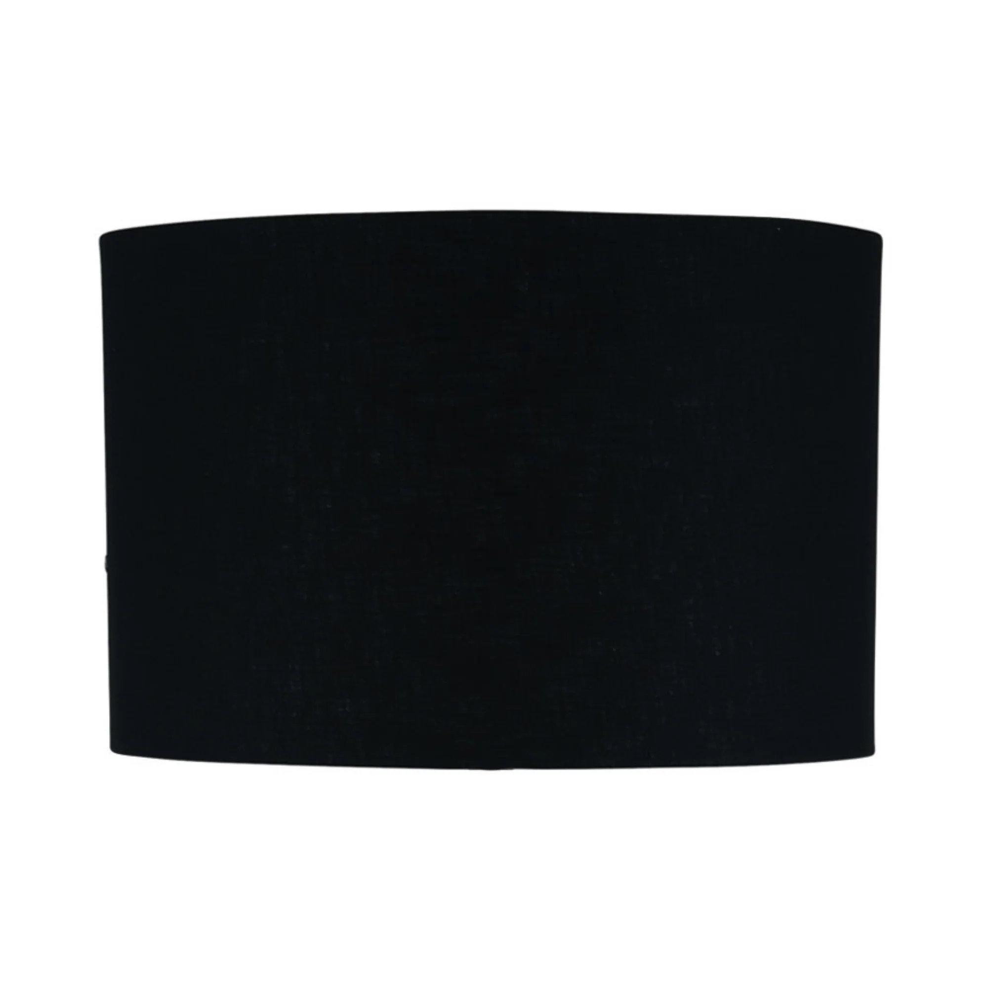 40cm Black Poly Cotton Cylinder Drum Shade