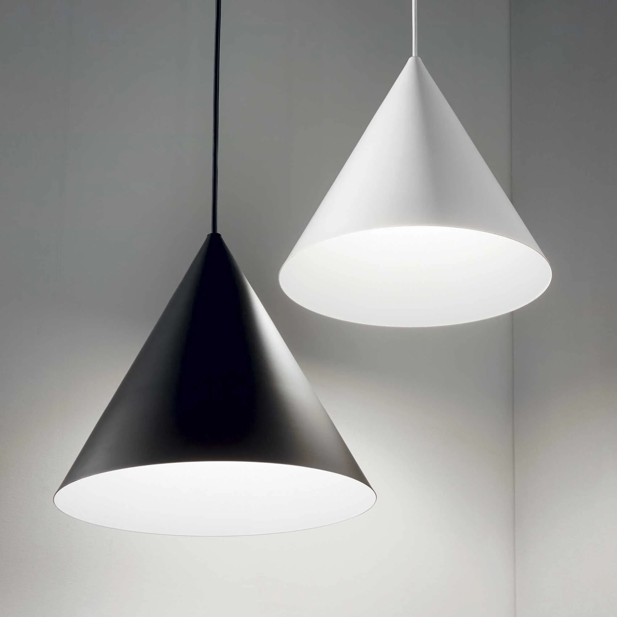 A-Line Medium/Large Pendants - White/Black Finish - Image 7