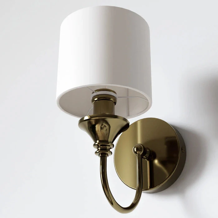 Abu Dhabi 2 Wall Light - Silver/Brass - Image 3