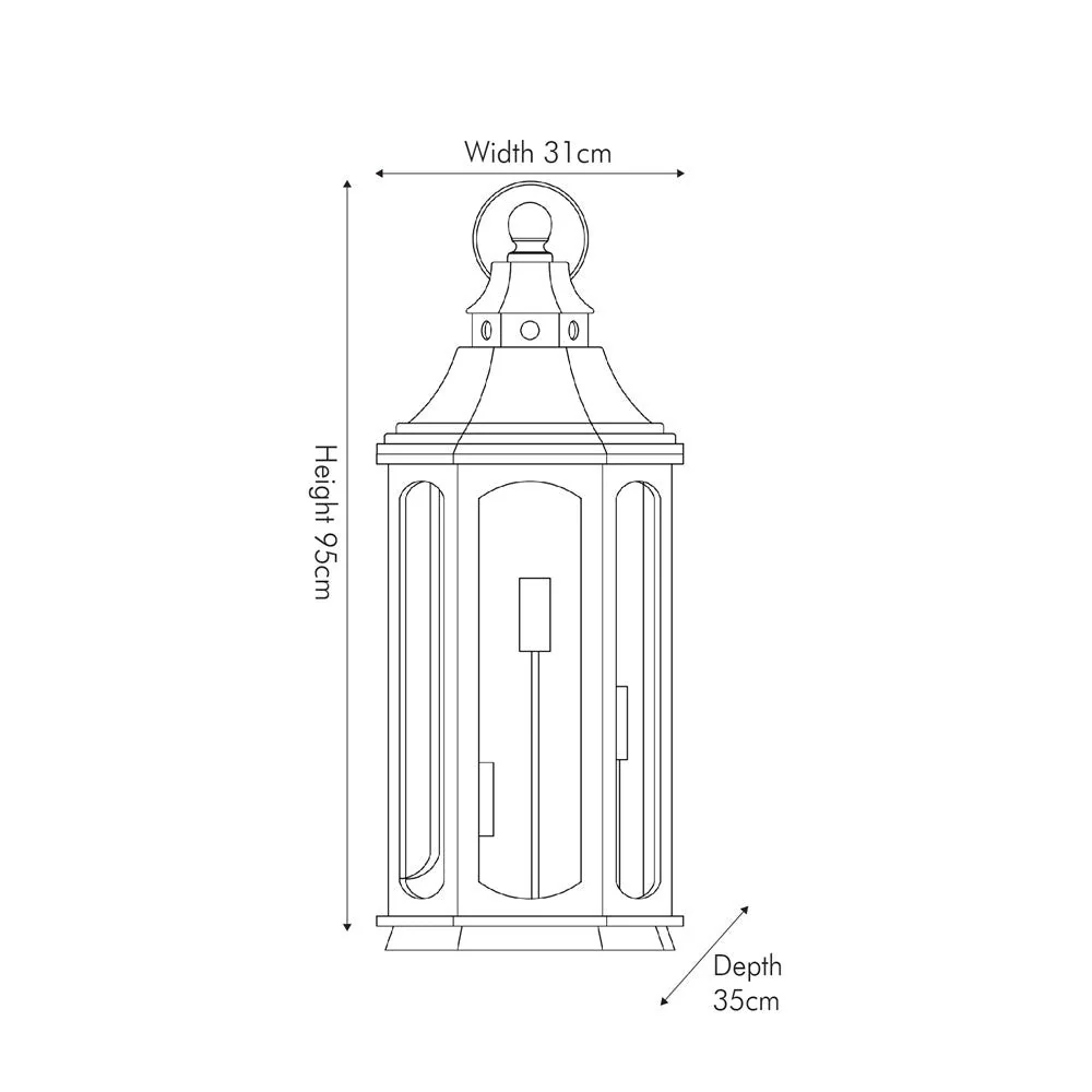 Adaline Antique Wood Lantern Table Lamp- Grey / White Wash - Image 25