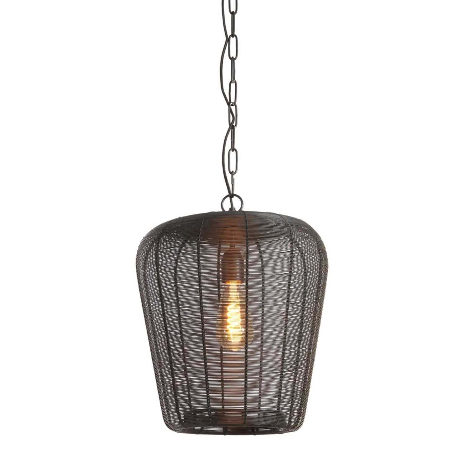 Adeta 1Lt Pendant Matt Black/ Gold - Various Sizes - Image 17