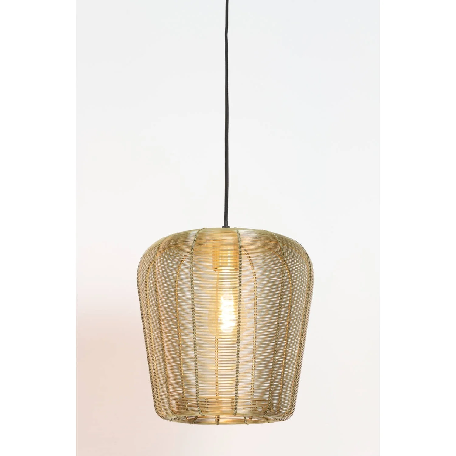 Adeta 1Lt Pendant Matt Black/ Gold - Various Sizes - Image 18