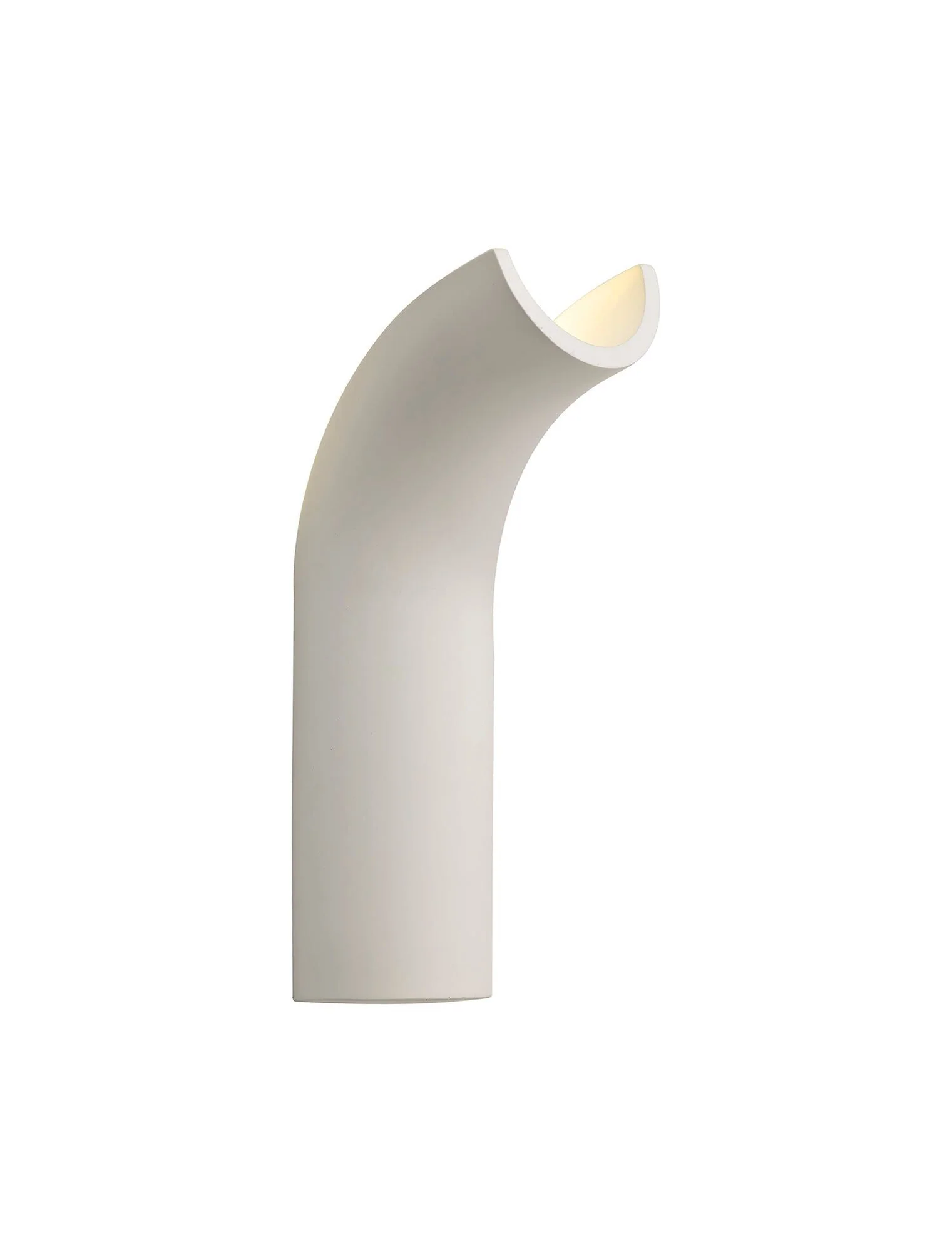Bello Uplighter Wall Lamp, 1 x 4.5W LED, 3000K, 275lm, White Paintable Gypsum, 3yrs Warranty