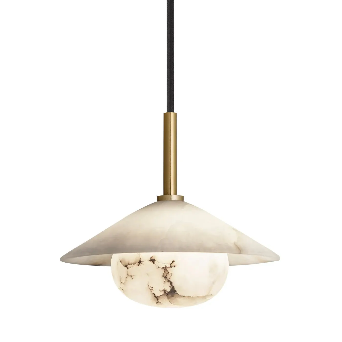 Alabaster Slope Pendant Light