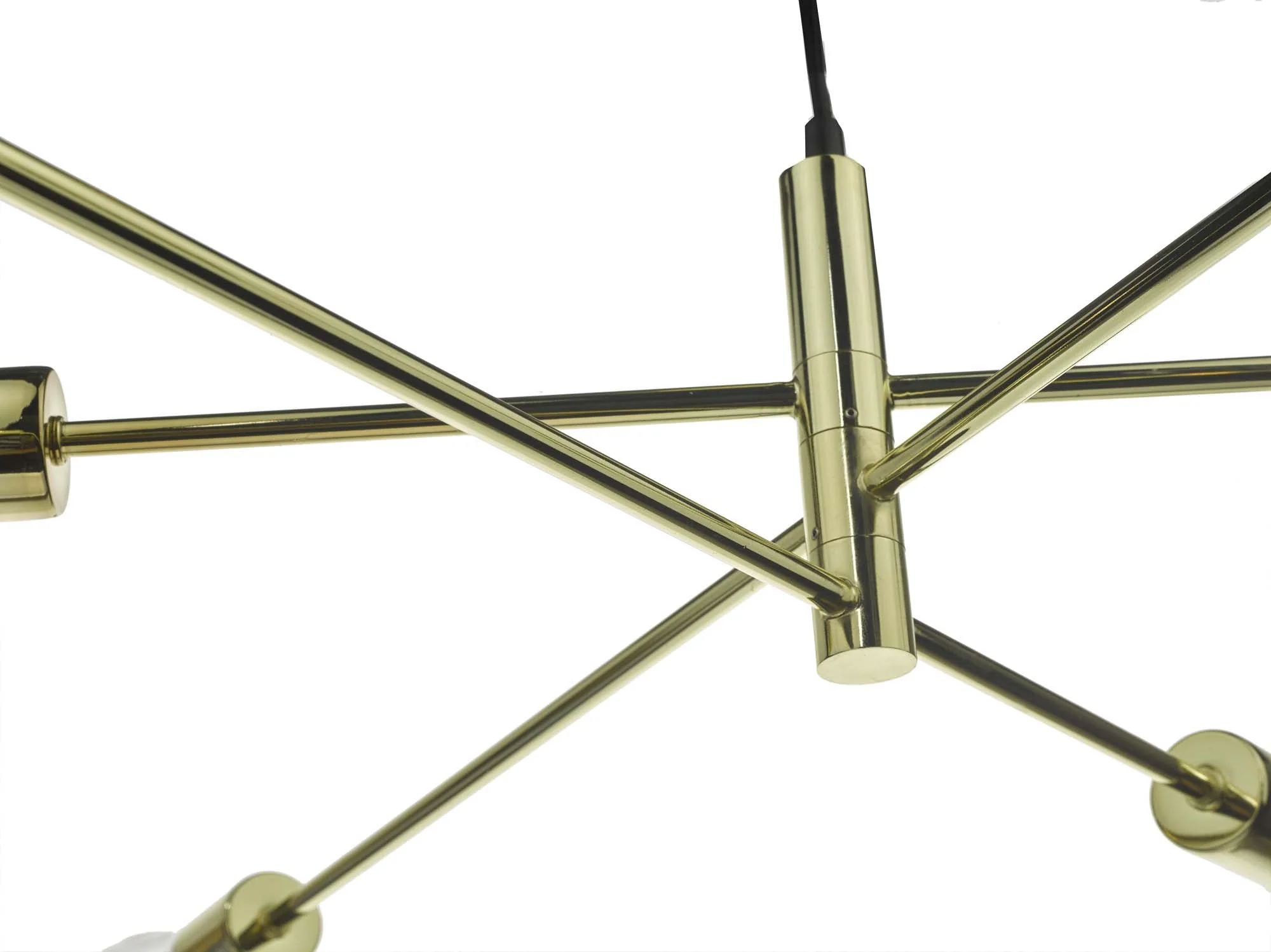 Alana 6 Light Fitting - Antique Brass/Black/Polished Gold/Satin Chrome Finish - Image 19