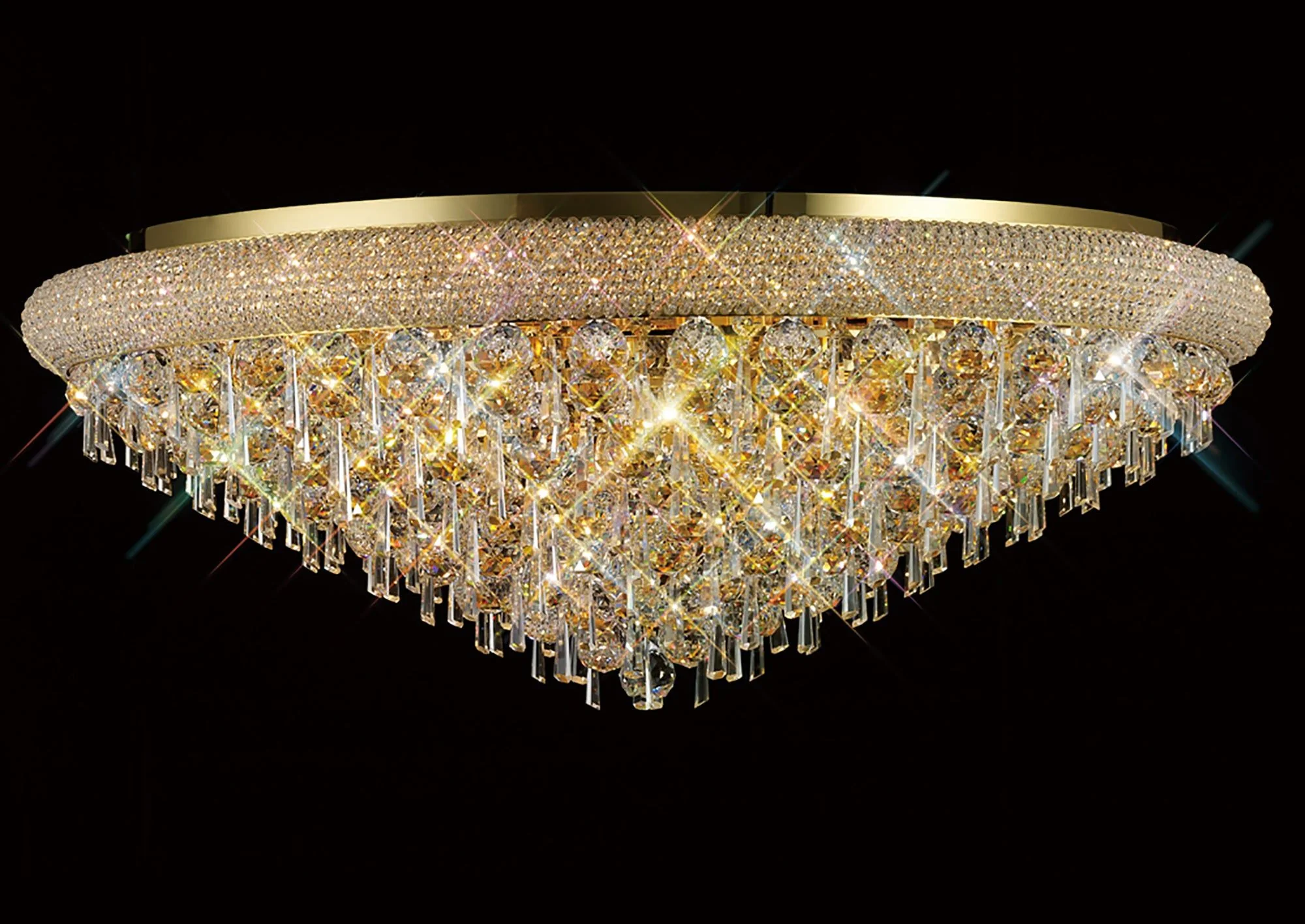 Alexandra Ceiling 6/7/9/16/18 Light E14 Gold/Polished Chrome - Image 15