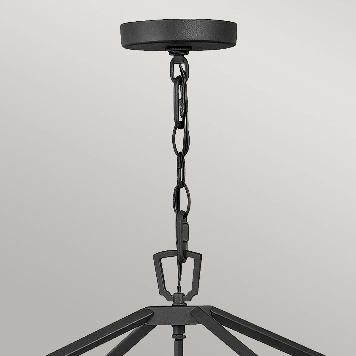 Alford Place 4 Light Outdoor Pendant - Museum Black IP44 E14 - Image 2