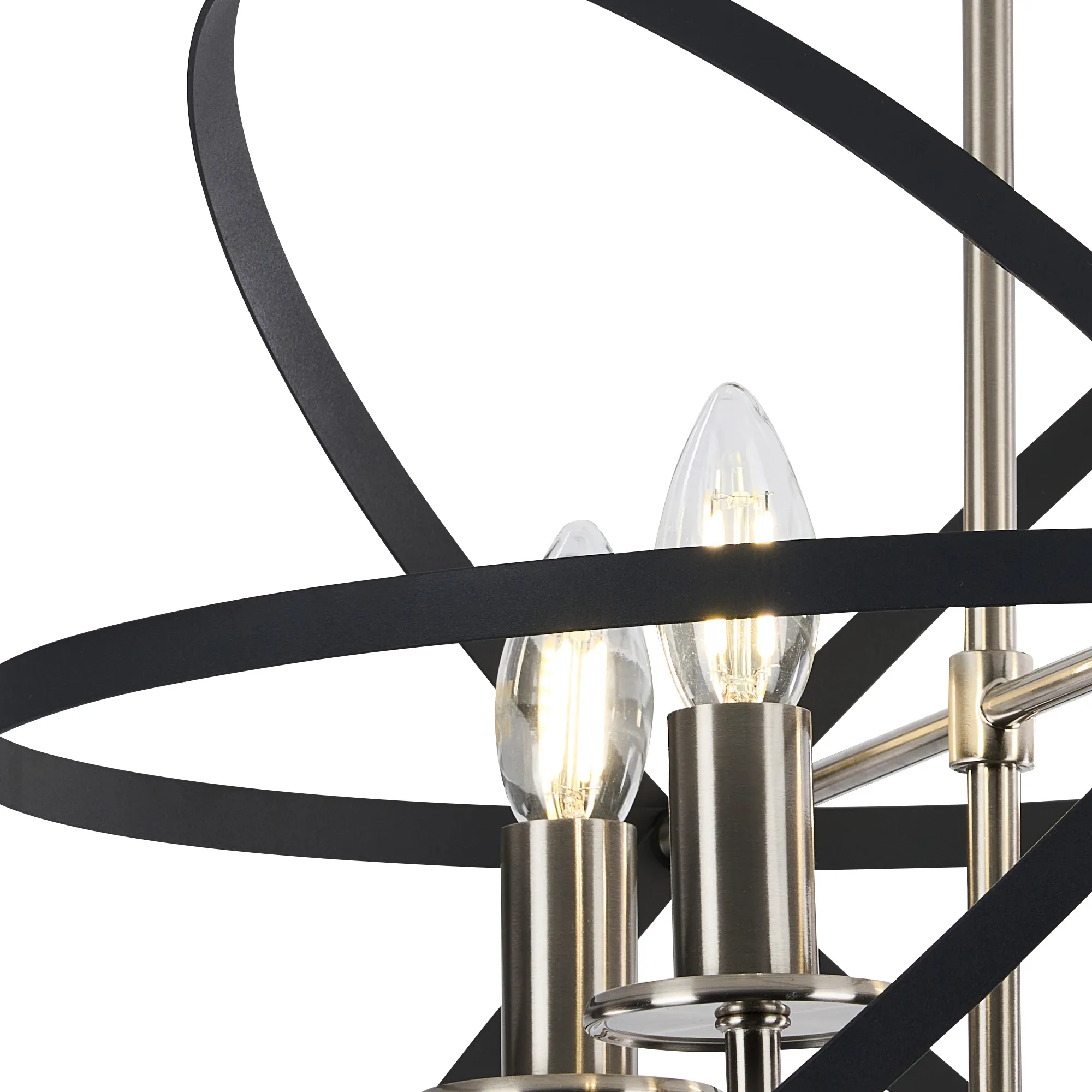 Alley 6cm Adjustable Rings Semi Flush - Gold/Black & Satin Nickel/Anthracite Finishes - Image 16