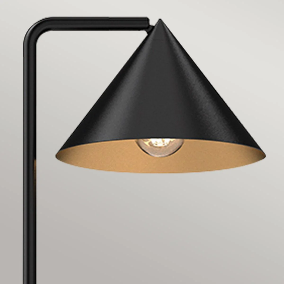 Alora Mood Remyck 1 lt Floor Lamp  - Brushed Gold/ Matte Black - Image 3