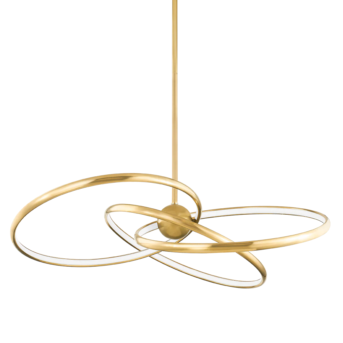 Alula LED Chandelier - Vintage Brass