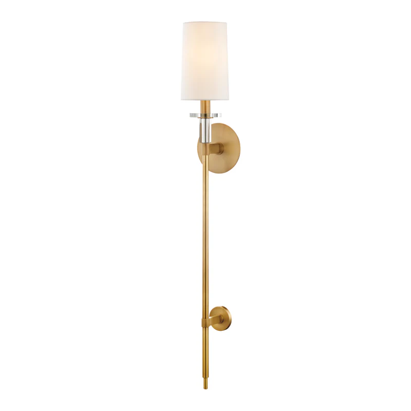 Amherst 1Lt Wall Sconce - Brass/Nickel