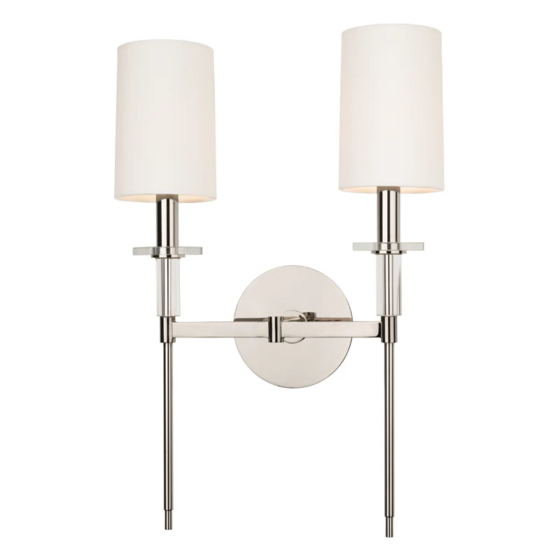 Amherst 2Lt Wall Sconce - Brass/Nickel - Image 2