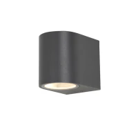 Antar 1Lt Up or Down GU10 Wall Light - Black