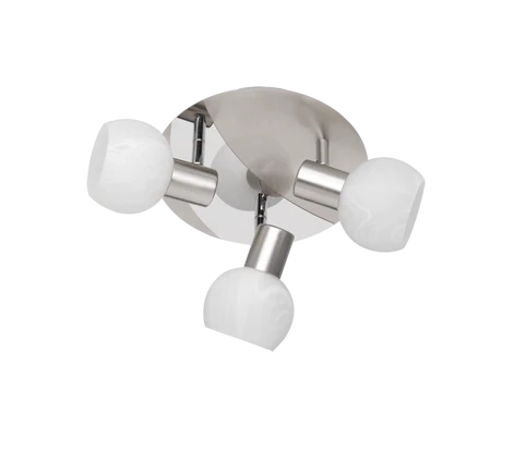 Antibes 3Lt Round Plate Spotlight - Nickel