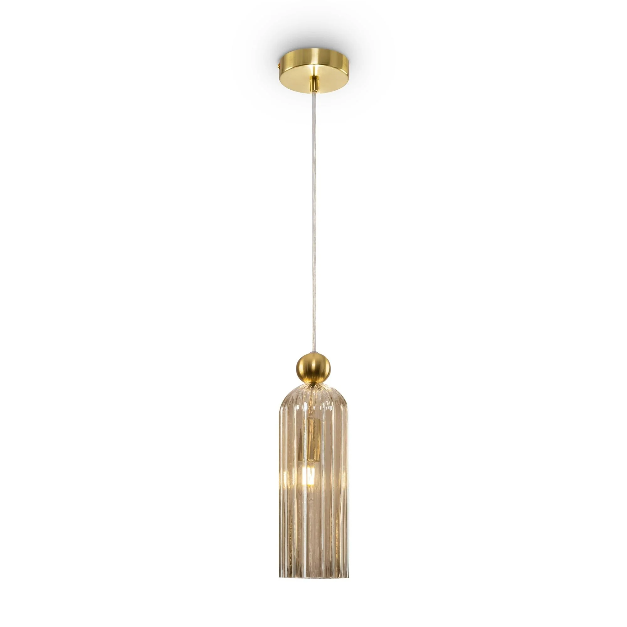 Antic Pendant Lamp - Brass & Grey/Brass & Cognac/Brass & White Finish - Image 5