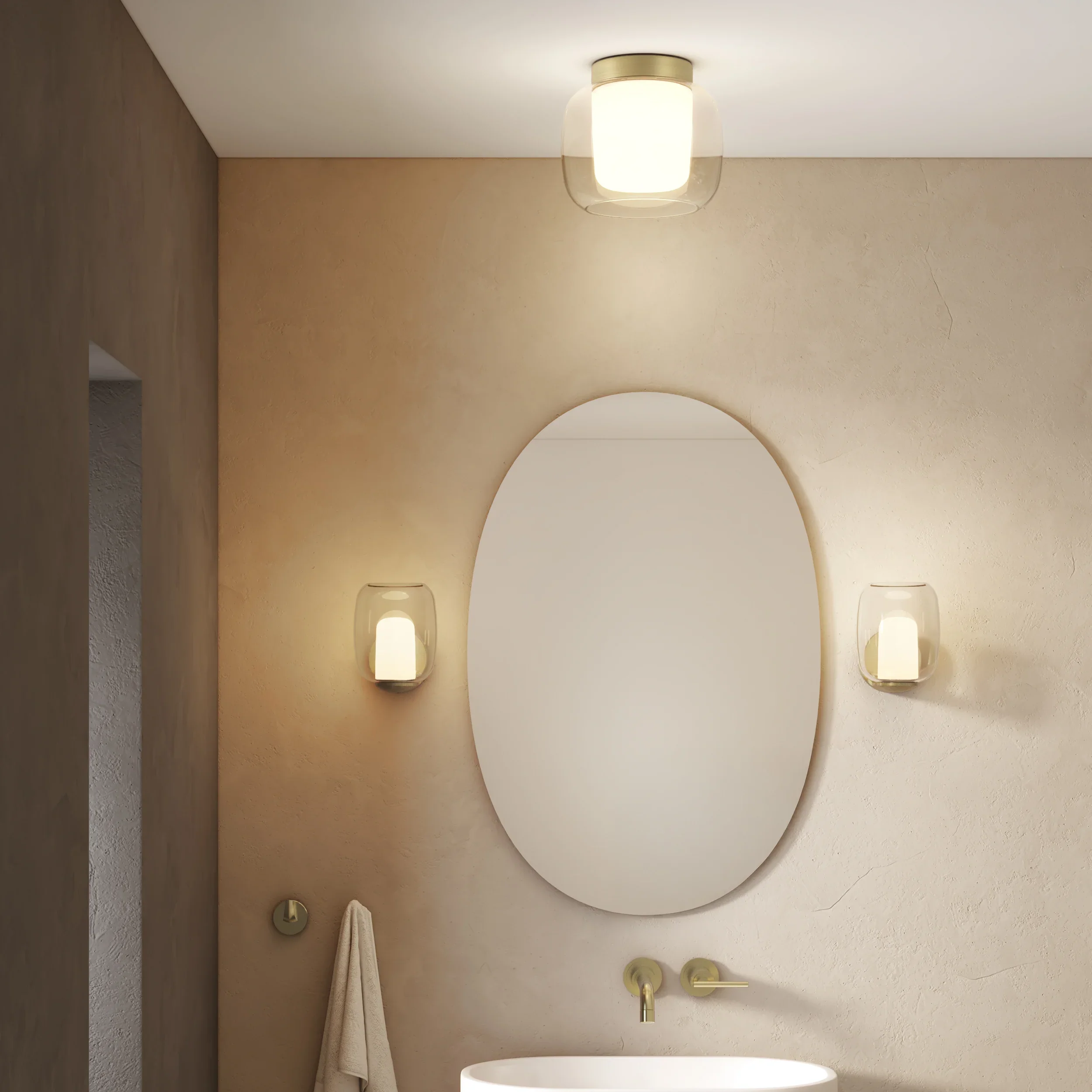 Aquina Ceiling IP44 - Various Finishes - Image 23