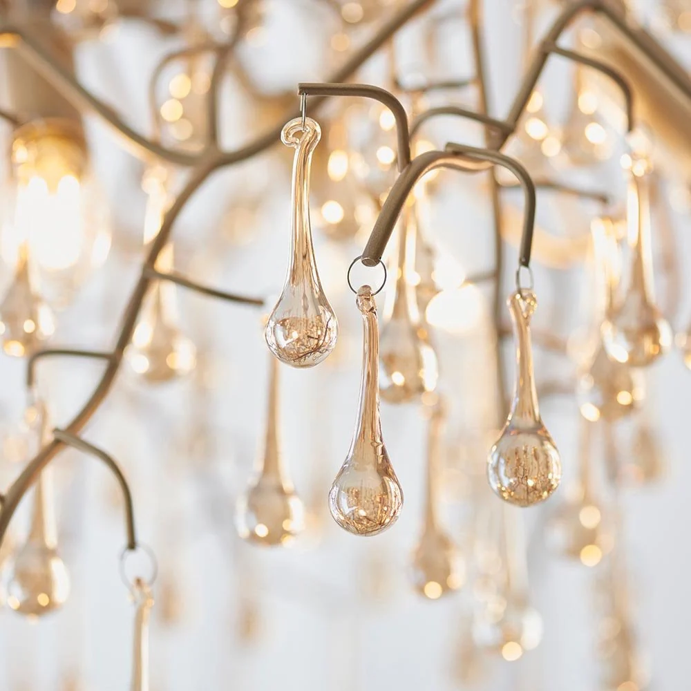Athena 4L Centre Ceiling Light -  Aged Gold & Aged Silver  Finish - Image 4