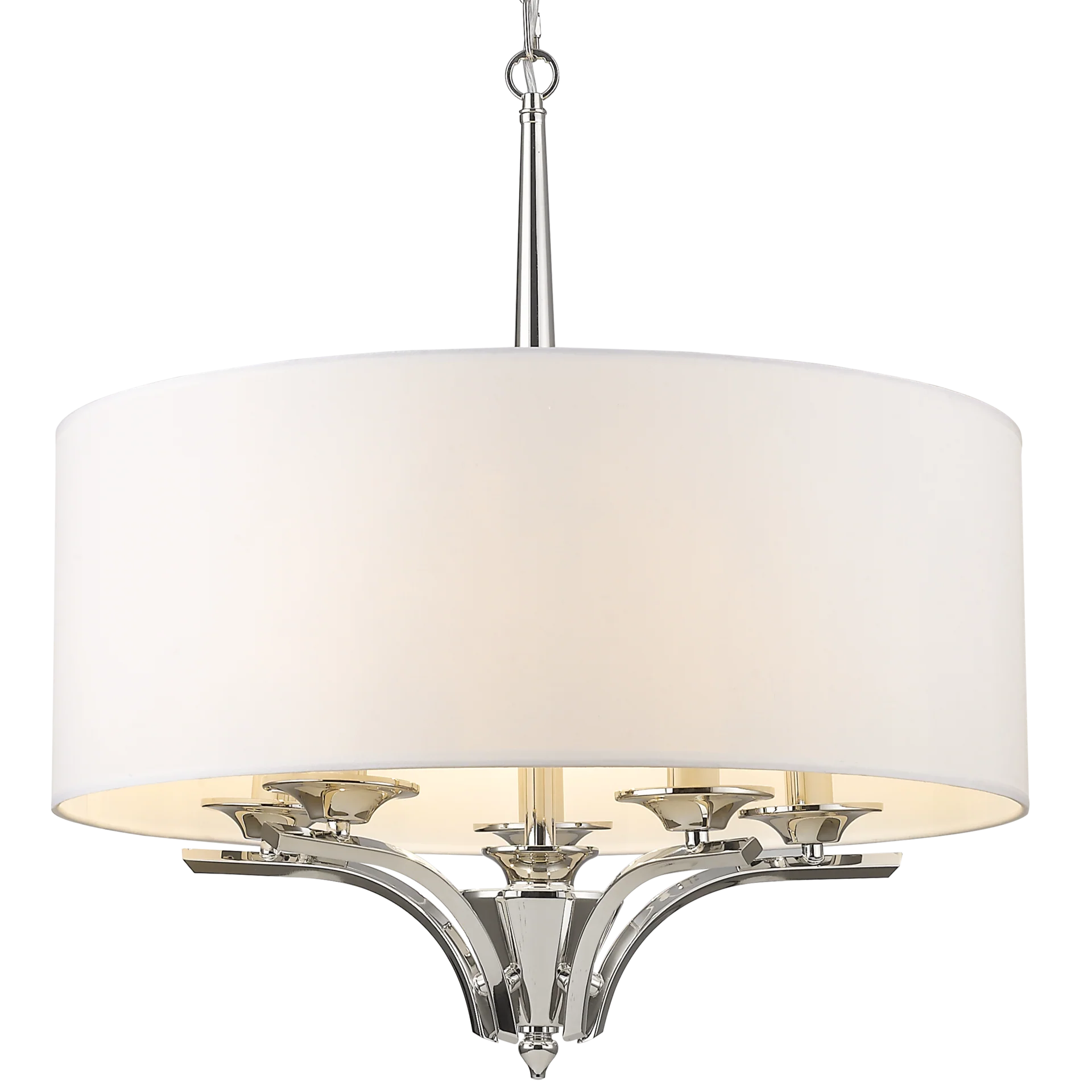 Atlanta hanging shade light - Nickel finish
