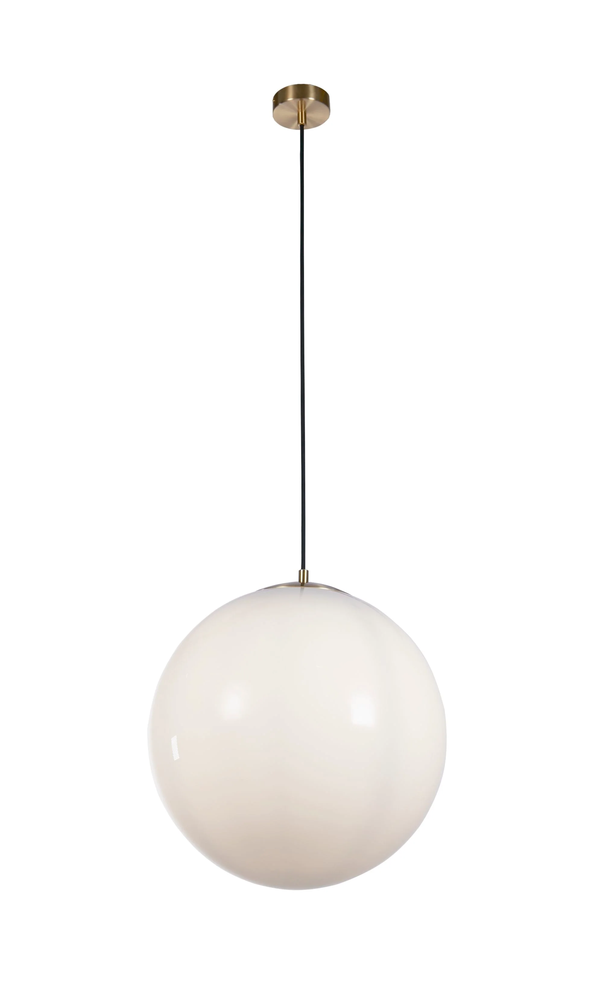 Atom Pendant Various Sizes - Satin Silver/ Satin  Brass & Opal Glass - Image 10