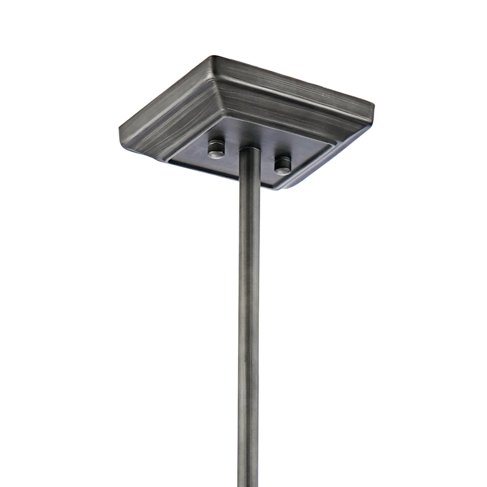 Attica Fixed Crystal Centre Ceiling Light/Semi Flush Light, 4/6/12Lt x E14, Pewter  &  Clear  &  Grain Glass - Image 14