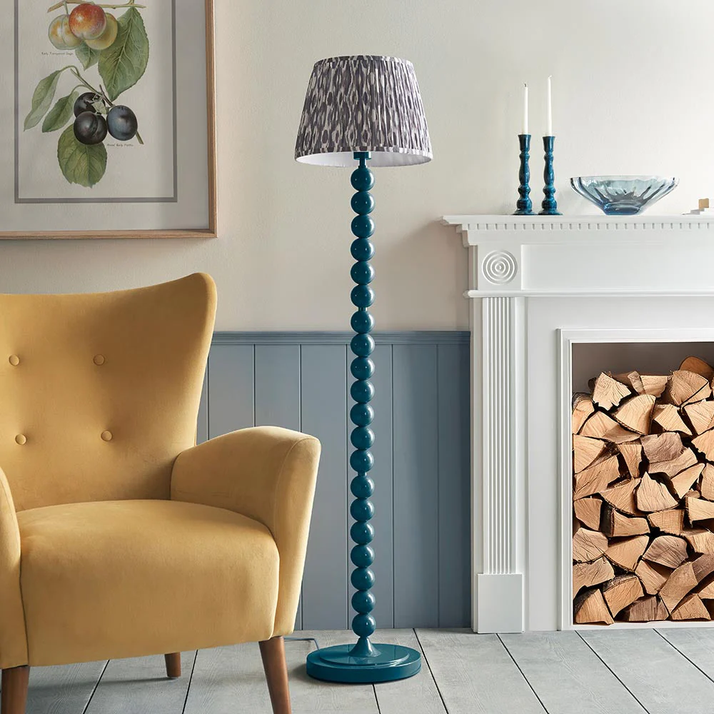 Auralis Ikat Floor Lamp In Various Finishes E27 - Image 168