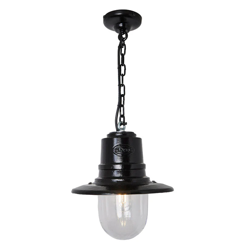 Avonshire Railway Style 1Lt Outdoor Pendant - Cast Iron/Copper