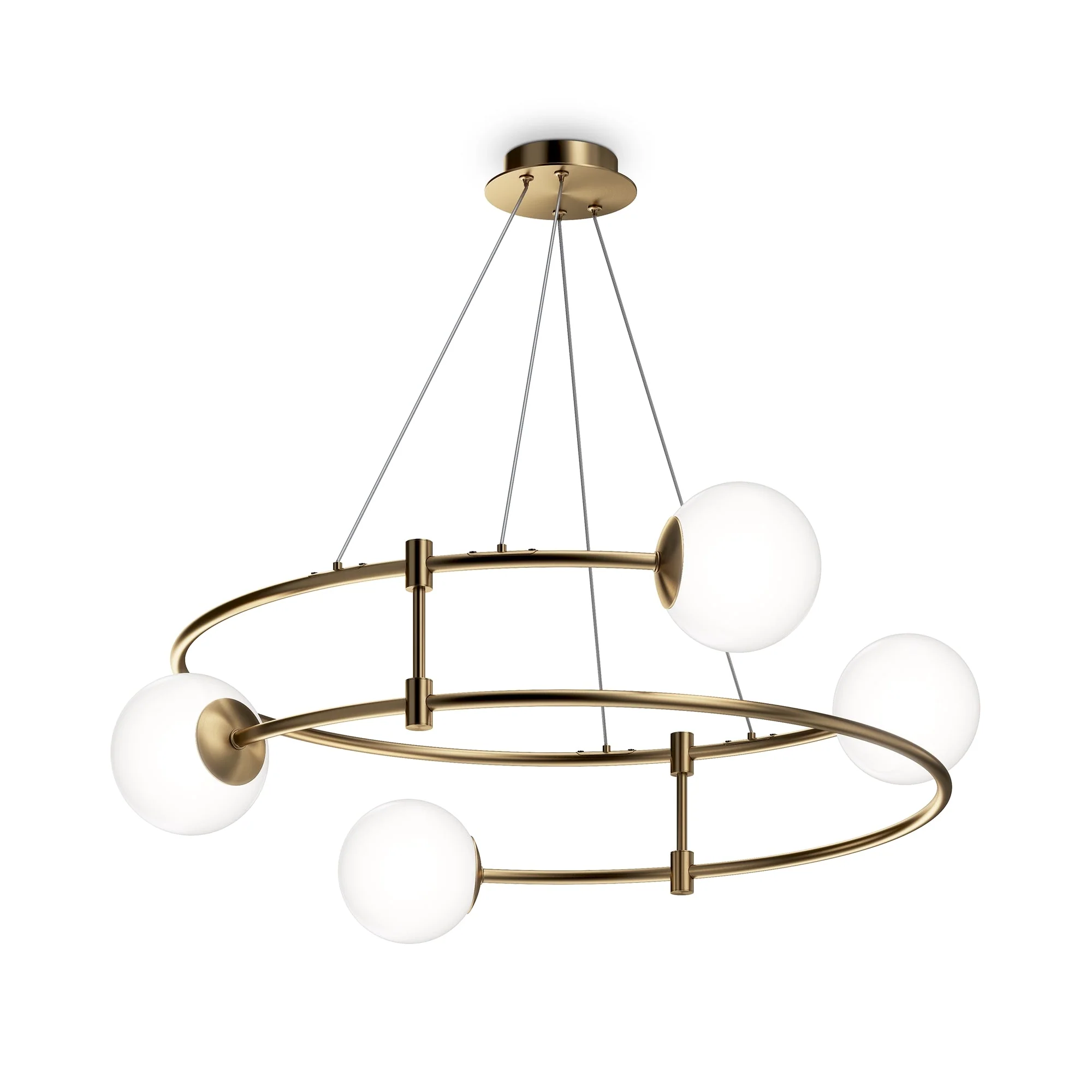 Balance 4/6Lt Centre Light - Gold/ Black Finish