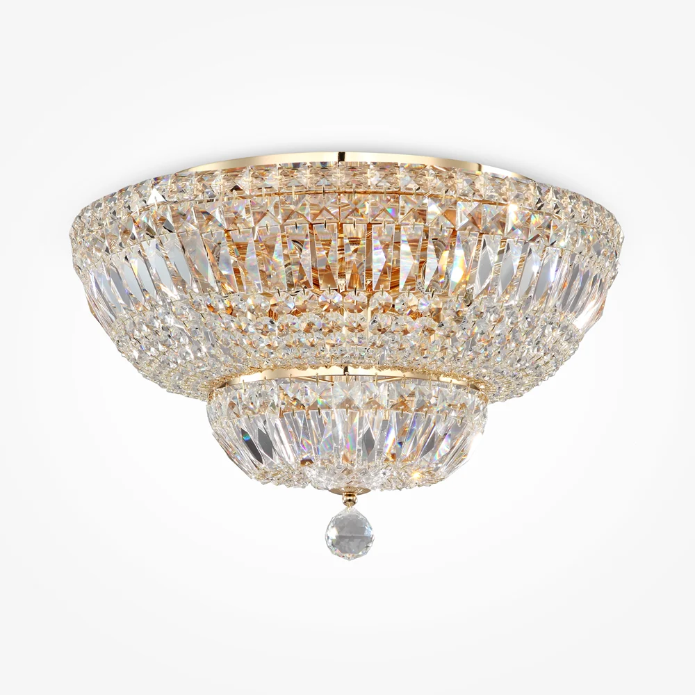 Basfor 12/16Lt Crystal Chandelier - Gold  Finishes - Image 3