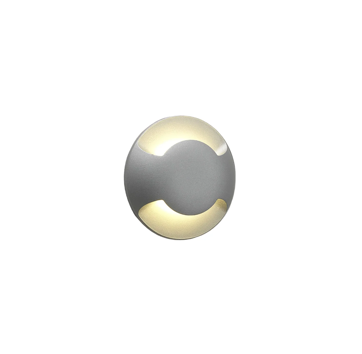 Beam One/Two Integrated LED IP67 Recessed Wall Light - Matt Painted Silver Finish