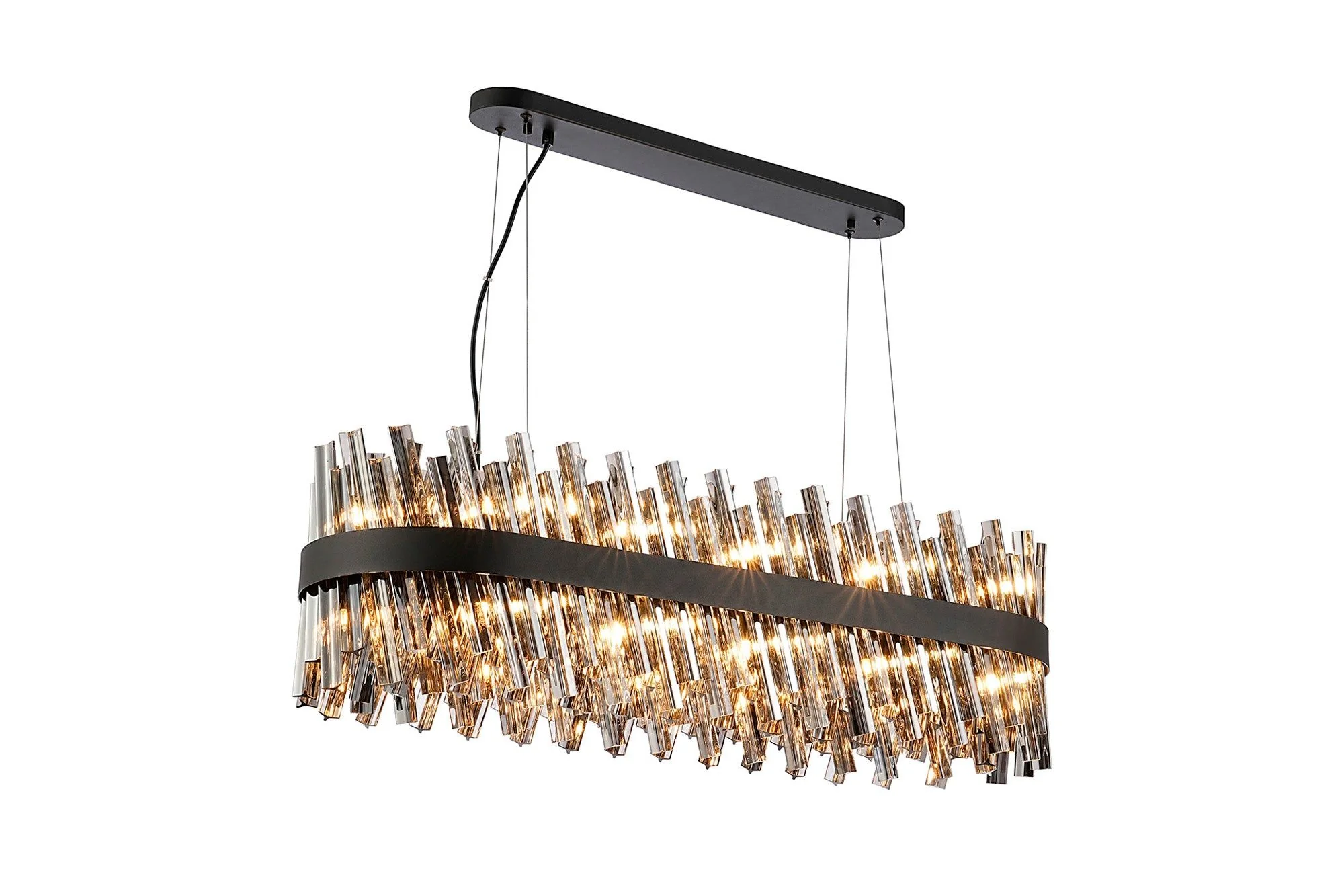 Bellina 24/36Lt Oblong Pendant, Brass/Nickel/Black - Various Finishes - Image 4