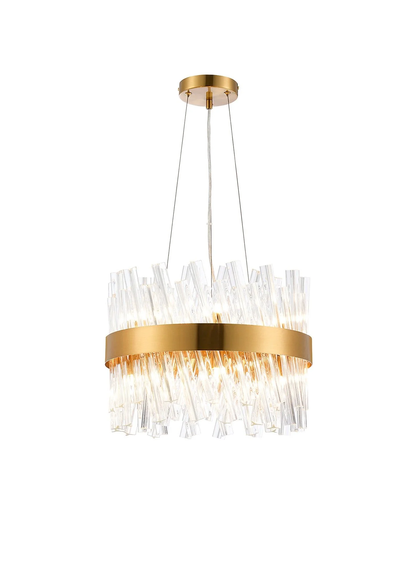 Bellina 6/10Lt Round Pendant, Brass/Nickel/Black - Various Finishes