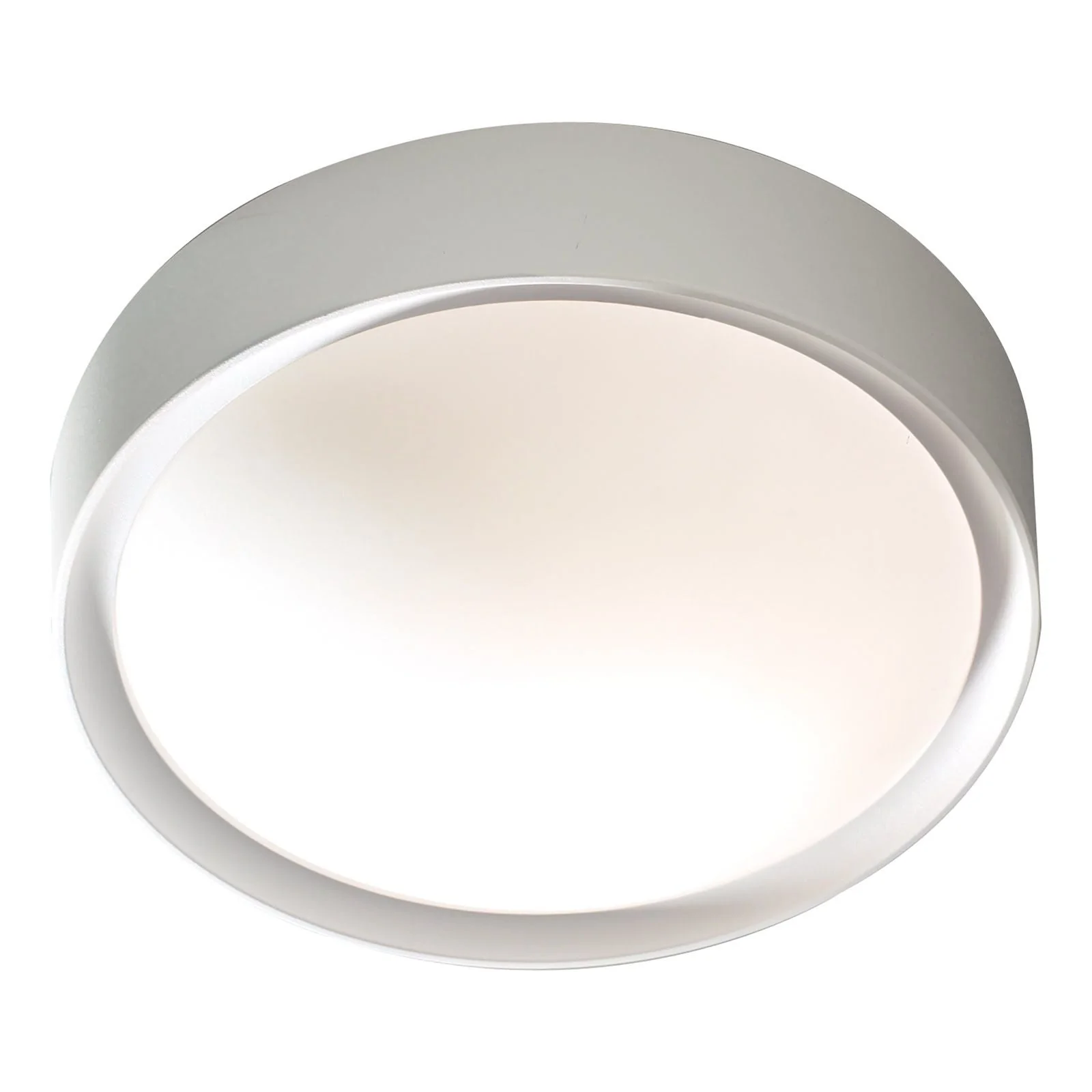 Beta Bathroom Flush Light IP44 - Cream & Opal Glass