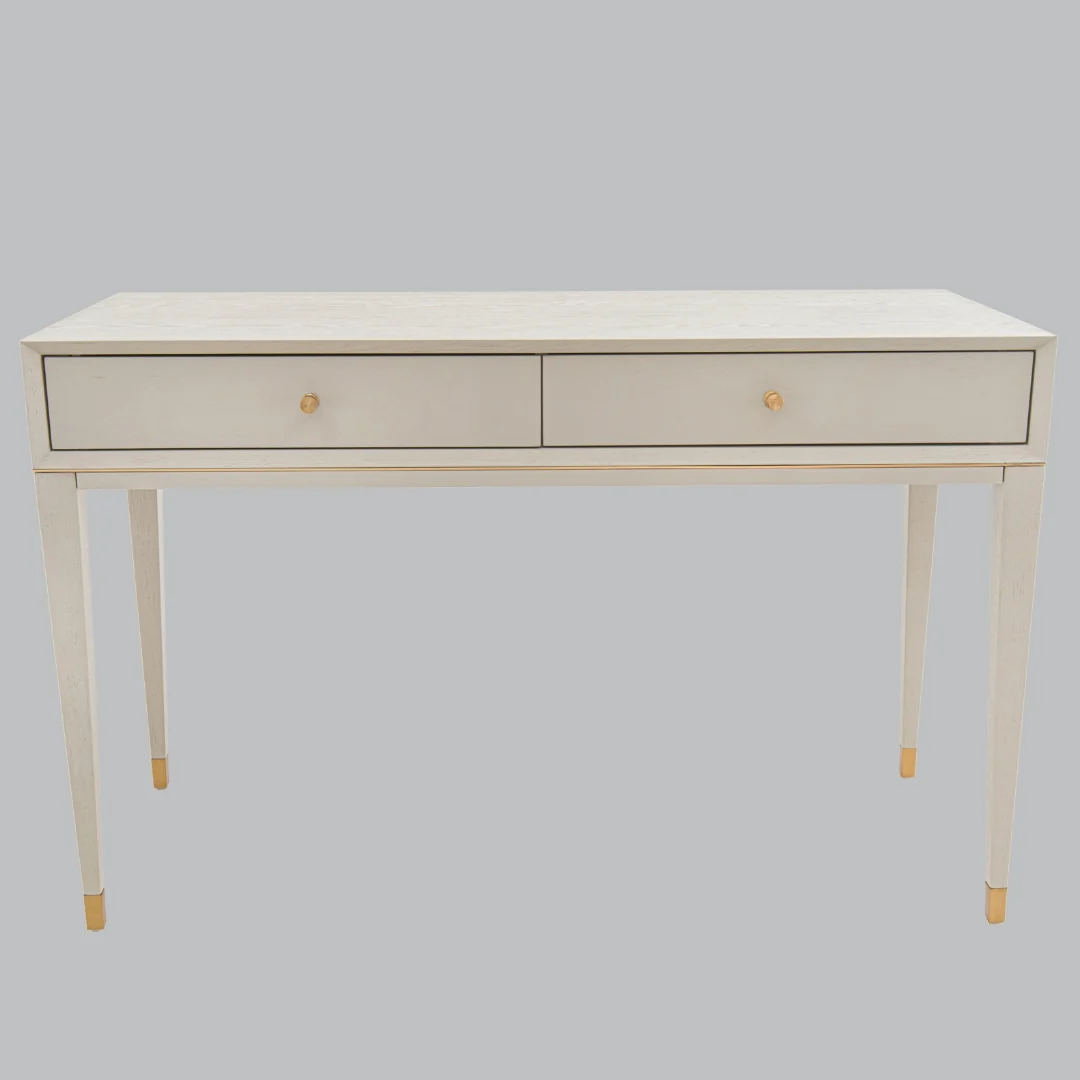 Bayeux  Dressing Table - Ceramic Grey/White