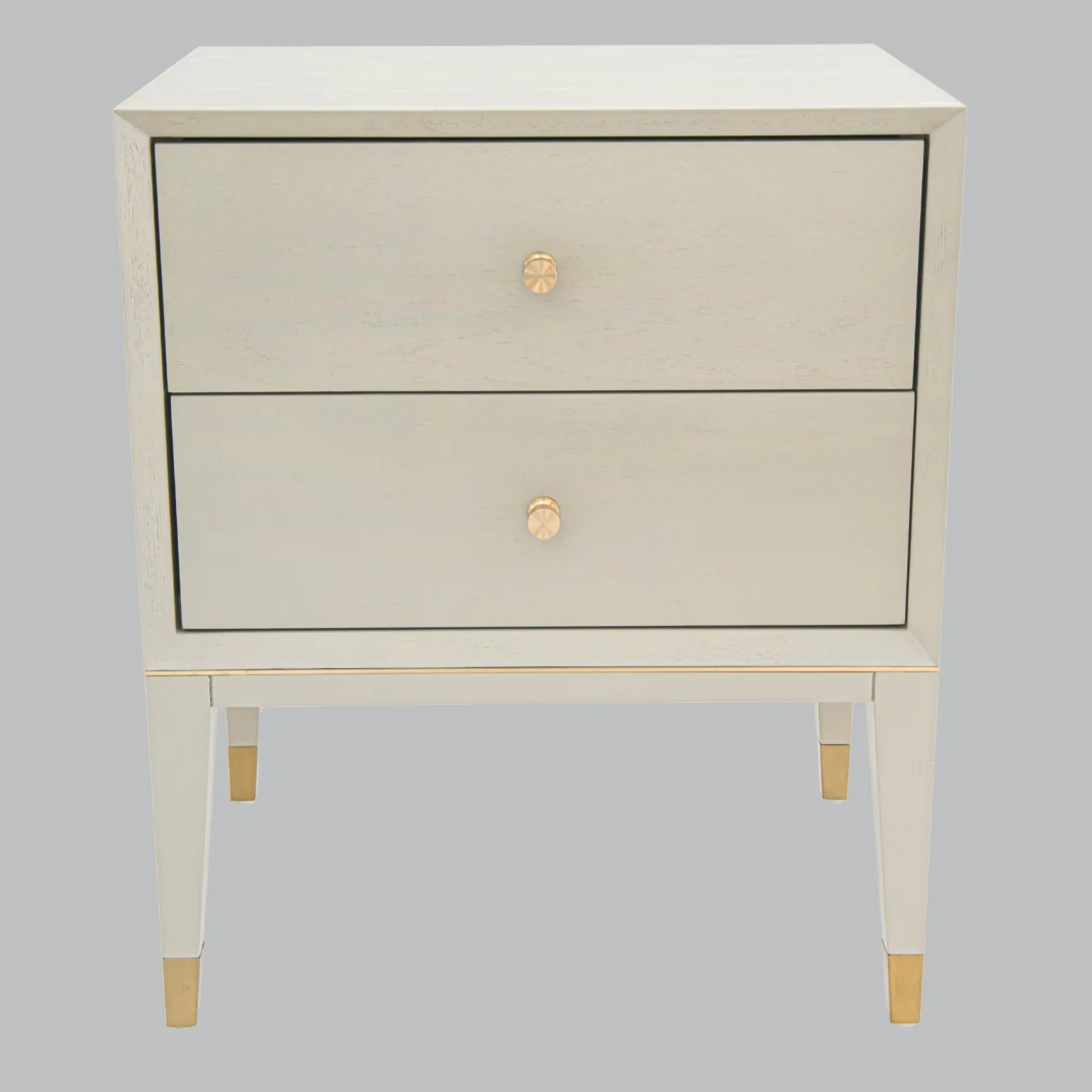 Bayeux Side Table - Ceramic Grey/White