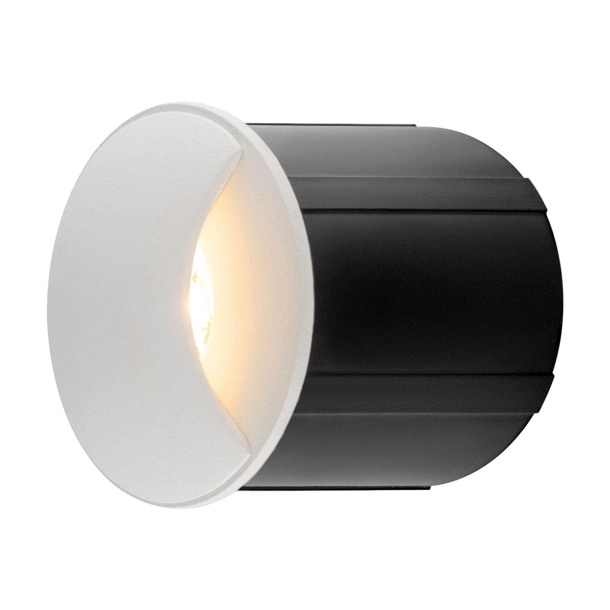 Biscotti Recessed LED Wall Light - Black/White
