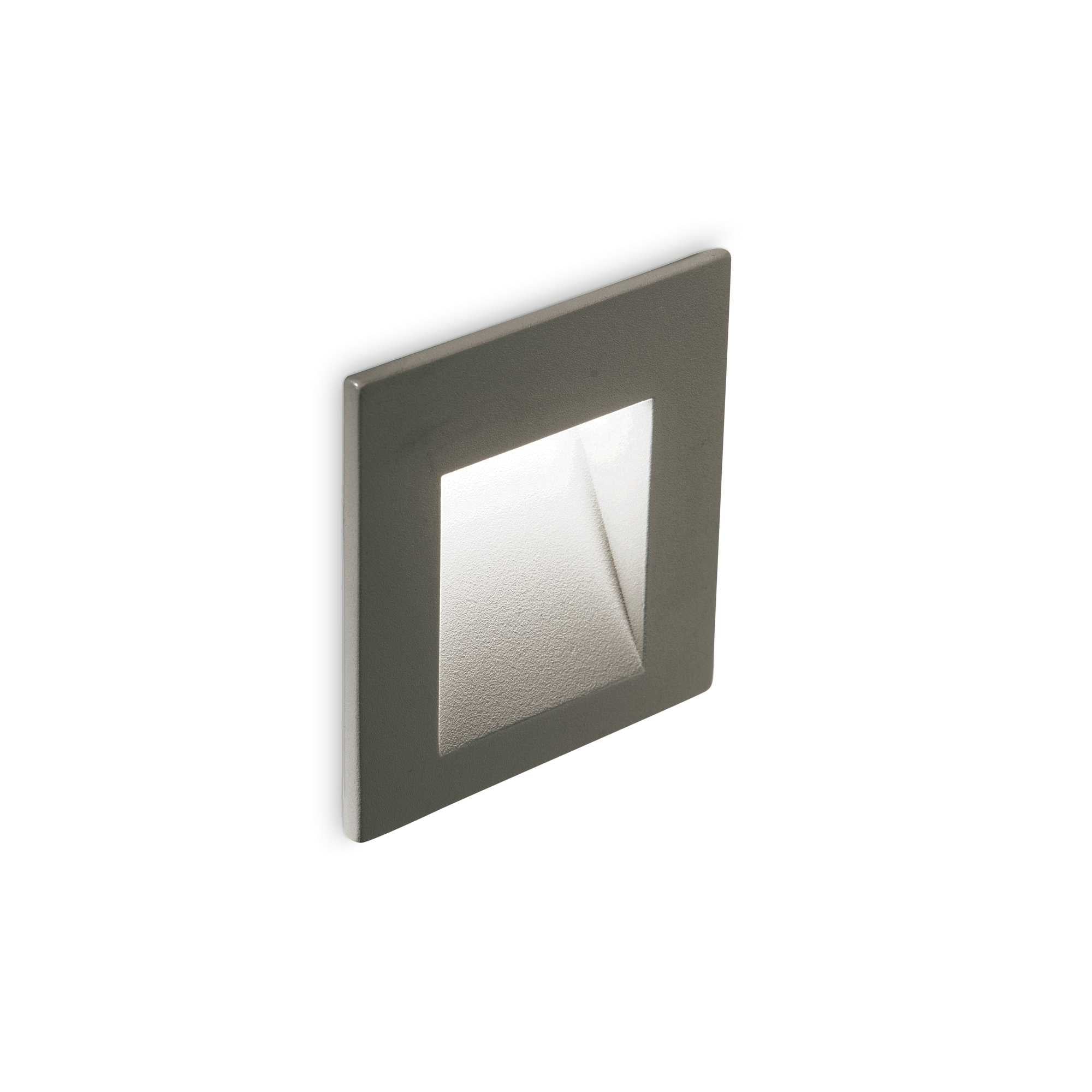 Bit Recessed Wall Light - Anthracite/White Finish
