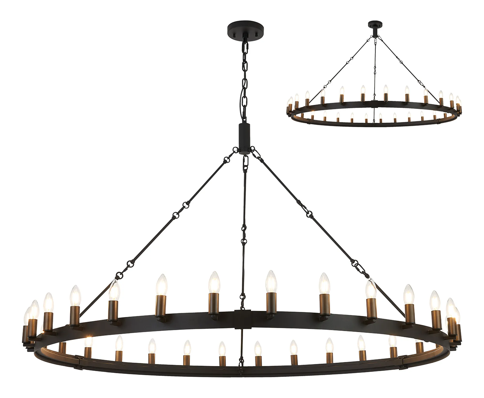 Blare 24Lt/30Lt Chandelier - Various Finishes - Image 12
