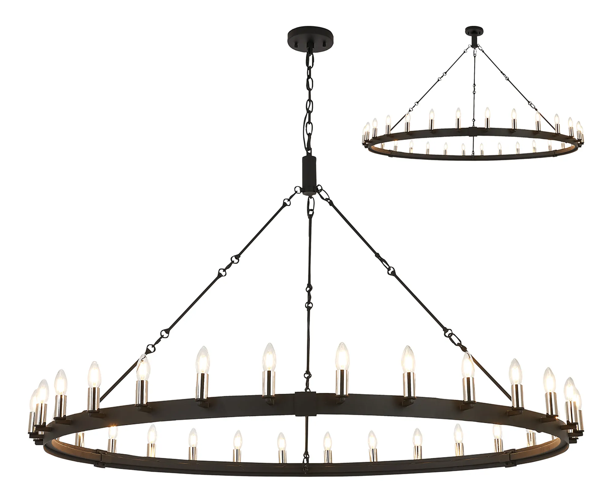 Blare 24Lt/30Lt Chandelier - Various Finishes - Image 14