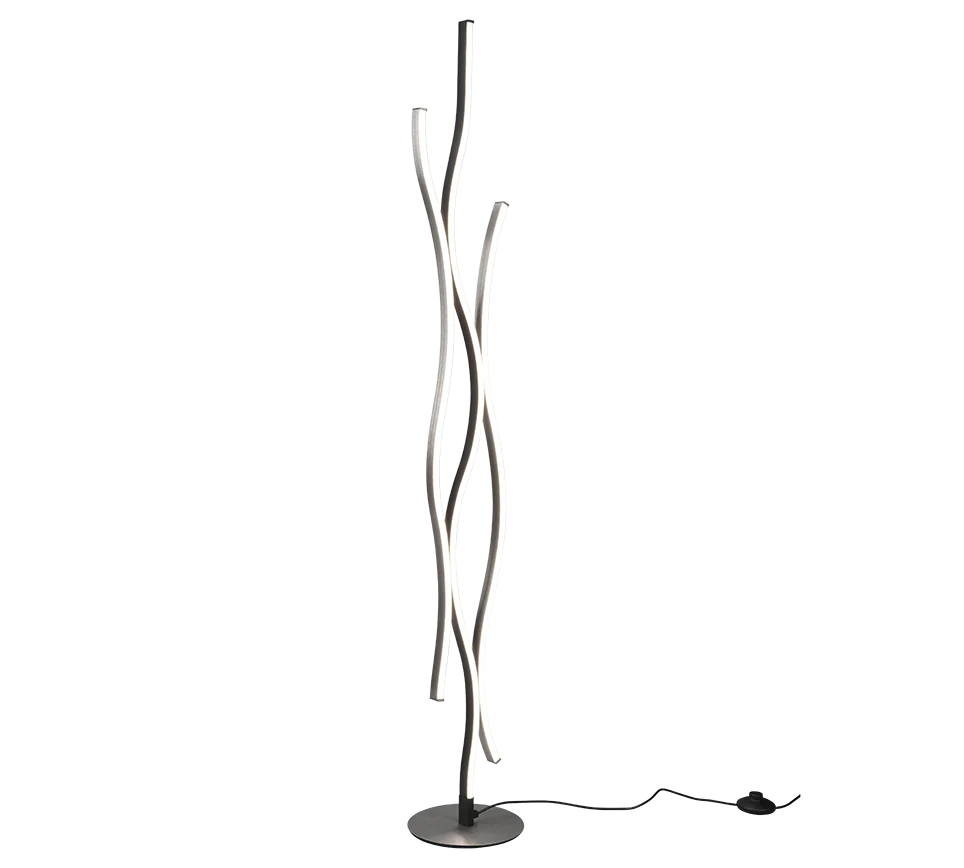 Blaze Modern LED Floor Lamp - Aluminium/Brass
