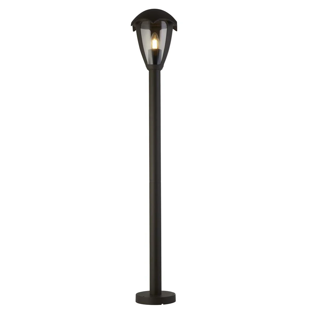 Bluebell Outdoor Post IP44 - Grey Metal