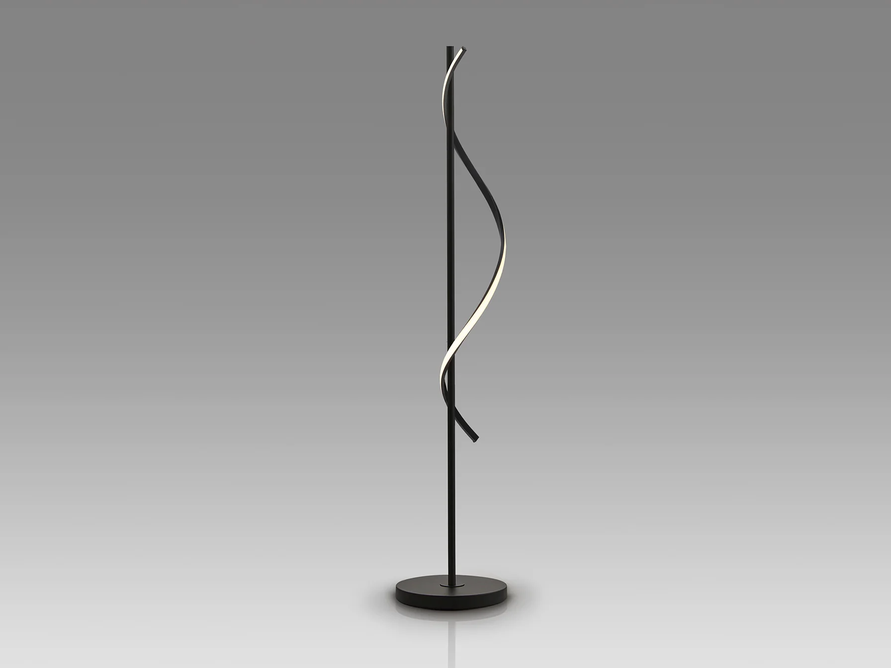 Boa LED Floor Lamp- Black Finish