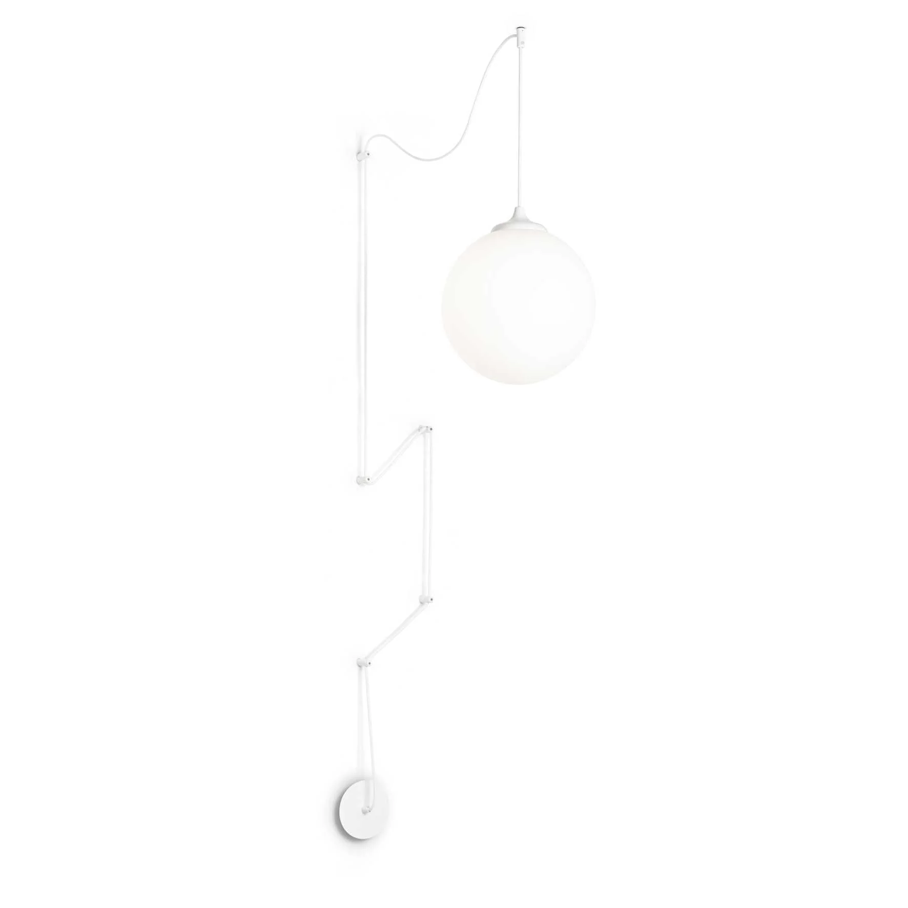 Boa Wall Light - White/Black Finish