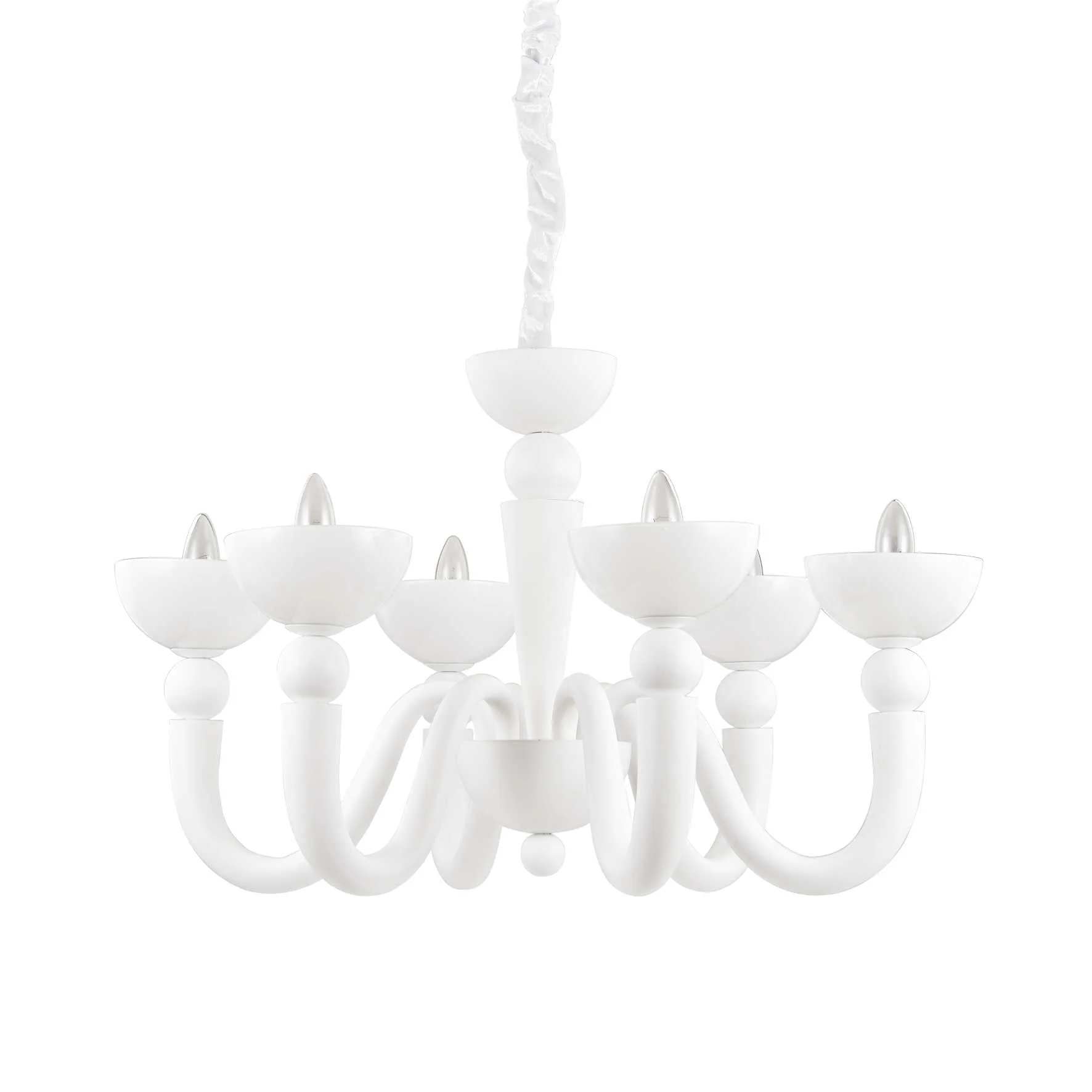 Bon Centre Light  6/8Lt - White Finish