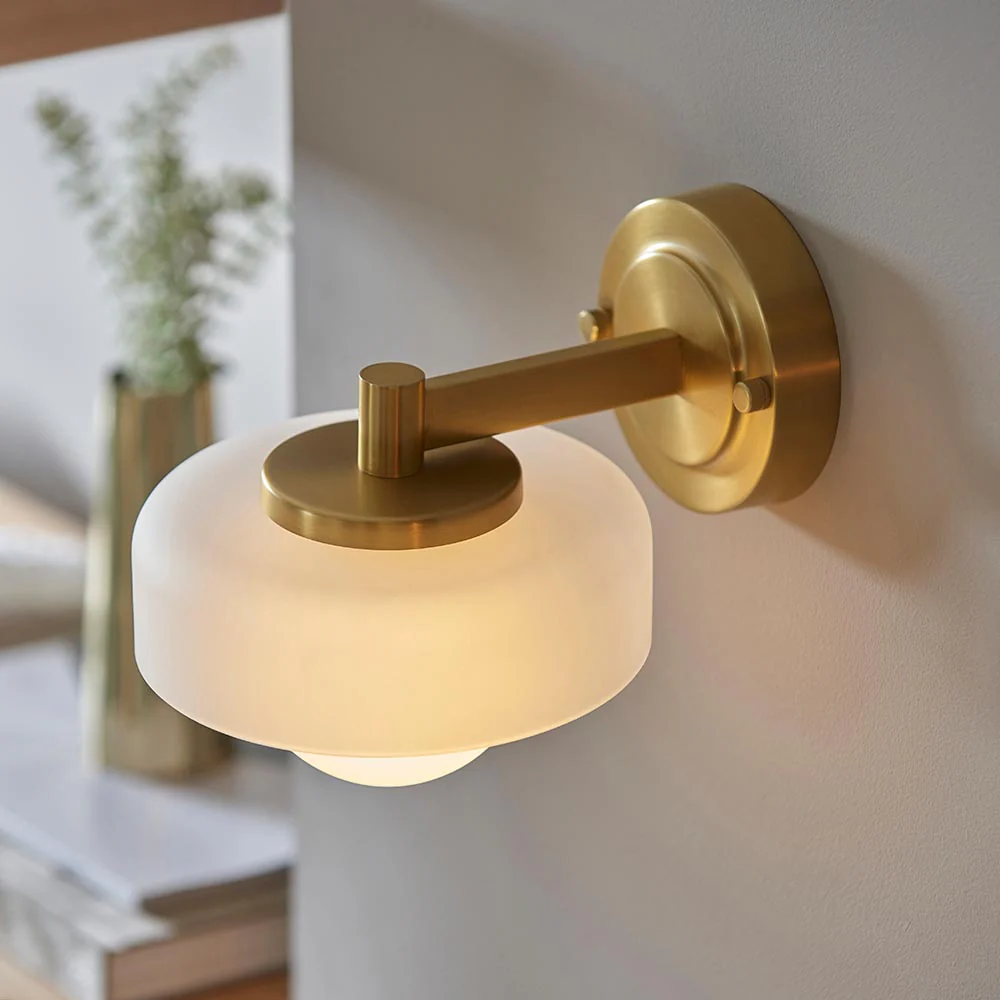 Boss Wall Light - Brass & Opal - Image 4