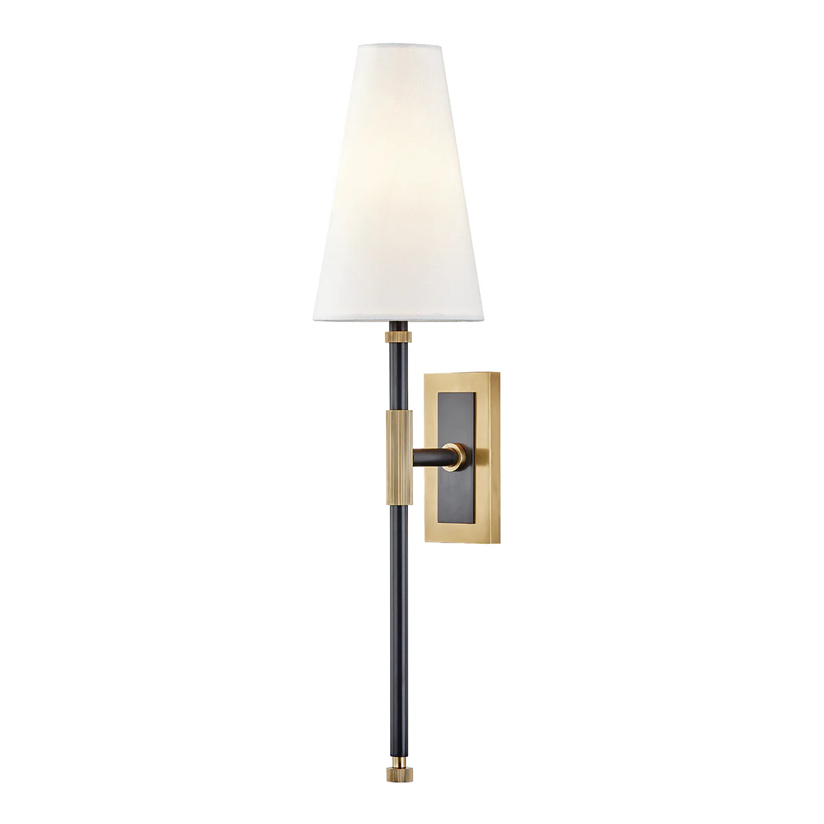 Bowery 1Lt Conical Wall Sconce - Old Bronze/Nickel - Image 2