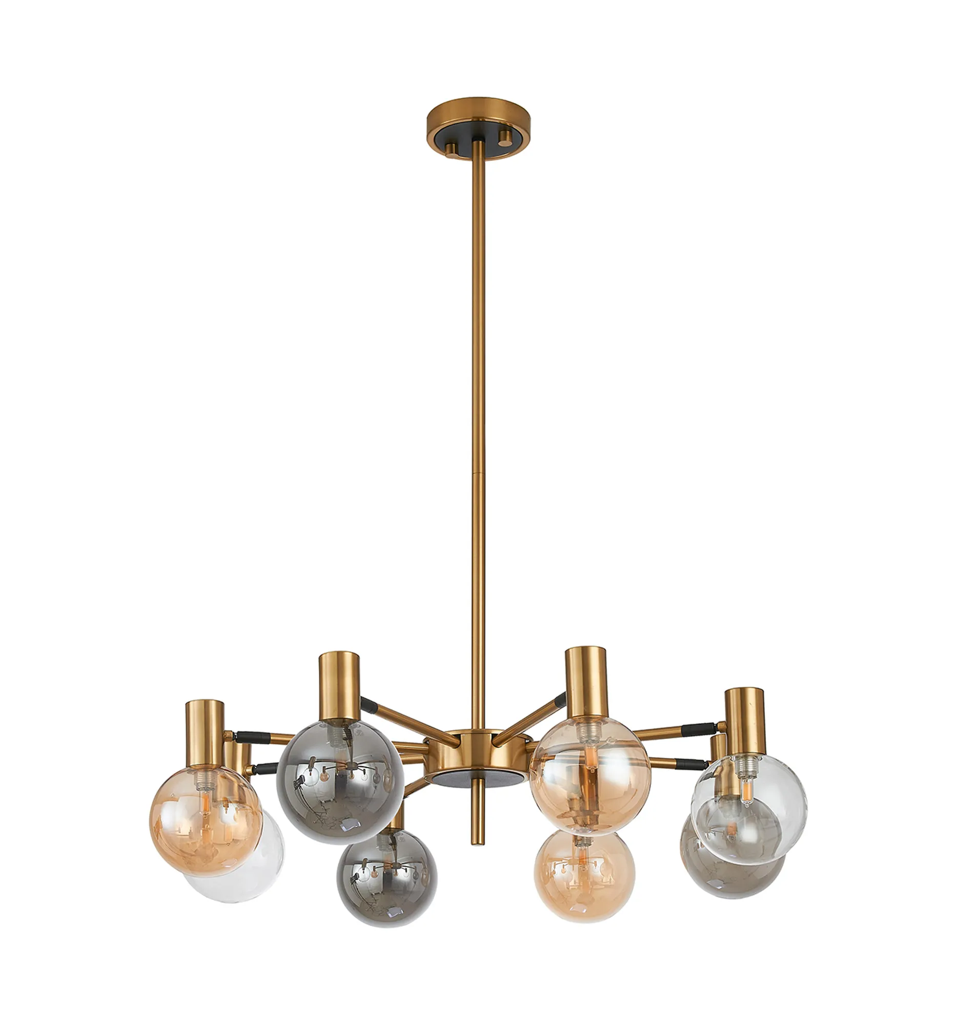 Brantley 8Lt/12Lt  Fixed Pendant/Semi Flush Light Adjustable Arms - Various Finishes - Image 13