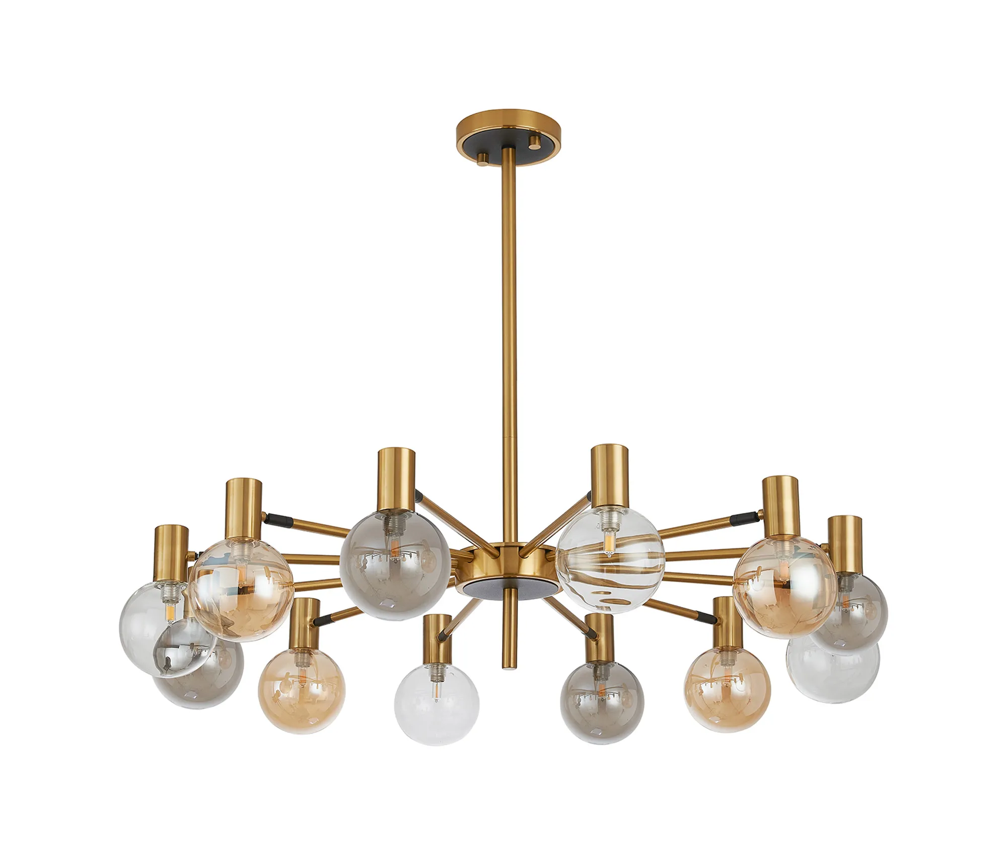 Brantley 8Lt/12Lt  Fixed Pendant/Semi Flush Light Adjustable Arms - Various Finishes - Image 16