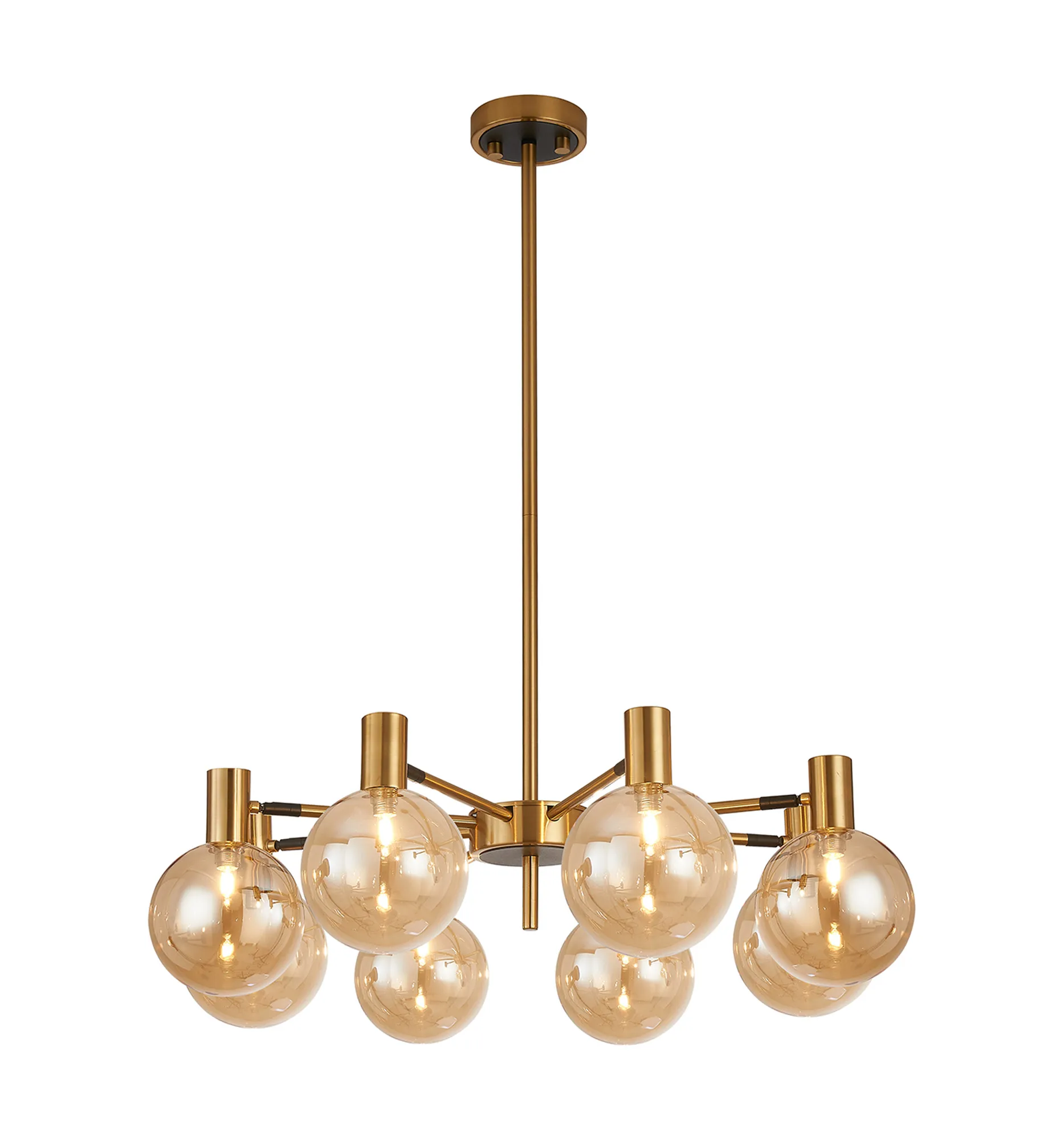 Brantley 8Lt/12Lt  Fixed Pendant/Semi Flush Light Adjustable Arms - Various Finishes - Image 2
